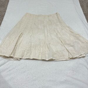 Johnny Was Eyelet Lace Skirt